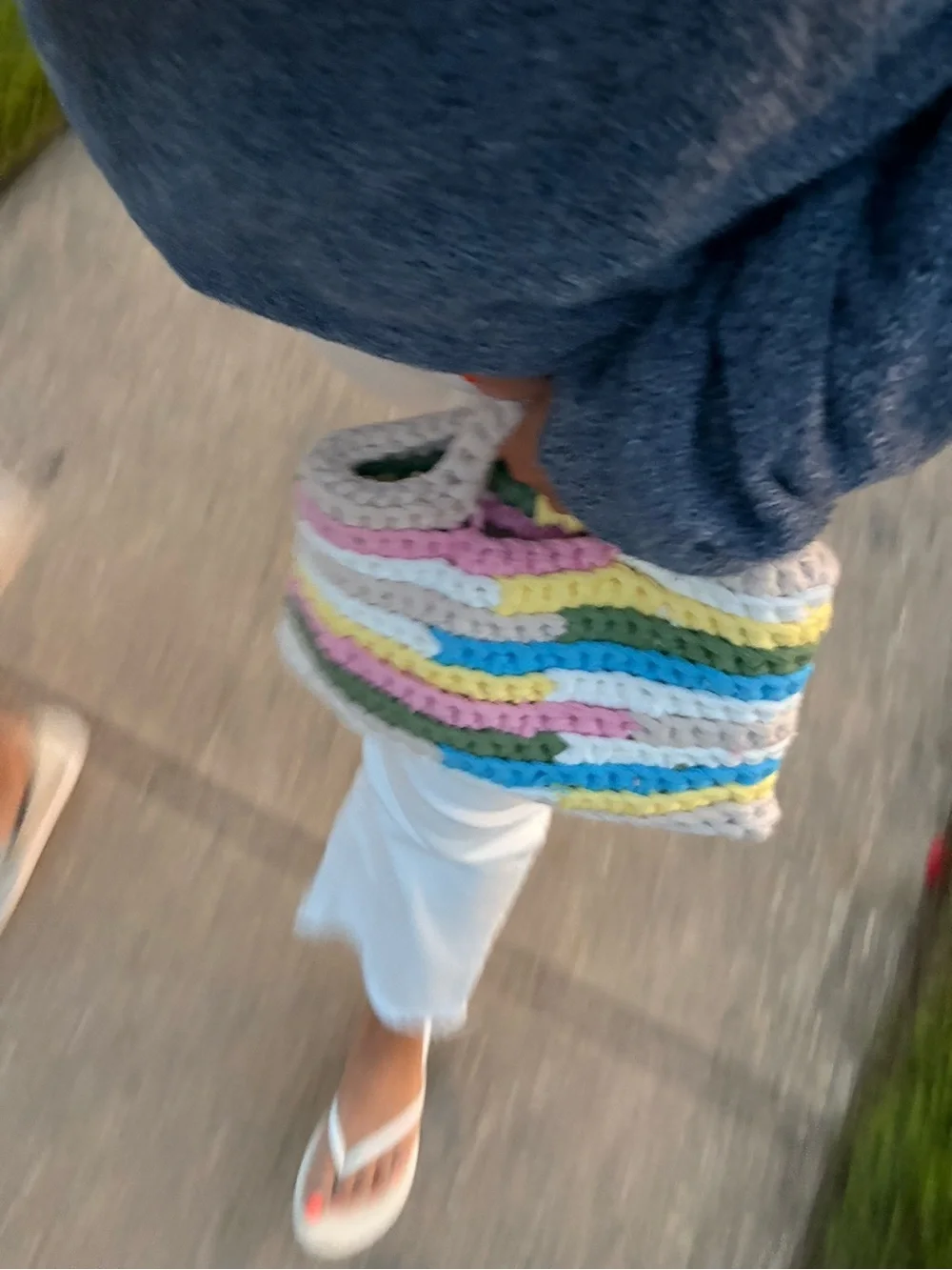 Handmade Multicolor Crochet Clutch
